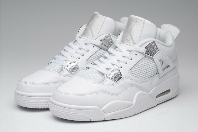 Air Jordan Retro 4 Grade AAA All White 25th anniversary [Cheap Jordans Shoes 4 71]